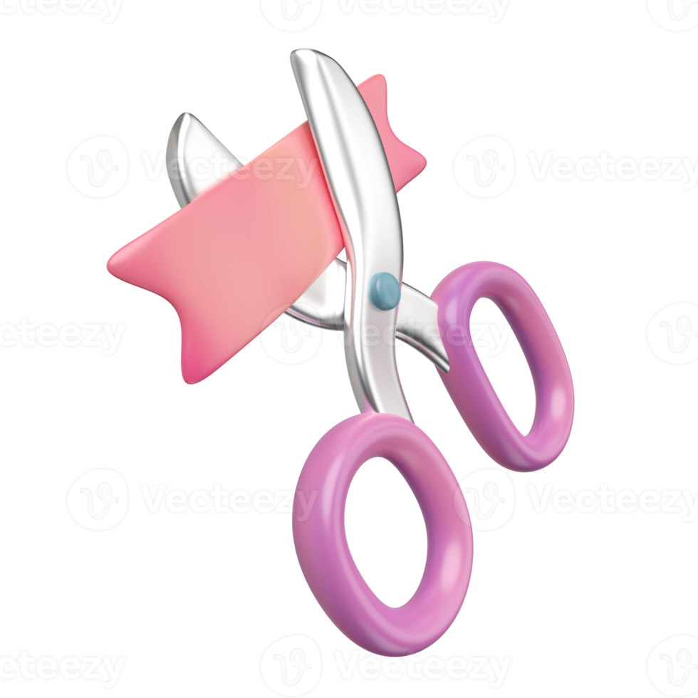 Grand Opening 3D Illustration Icon png