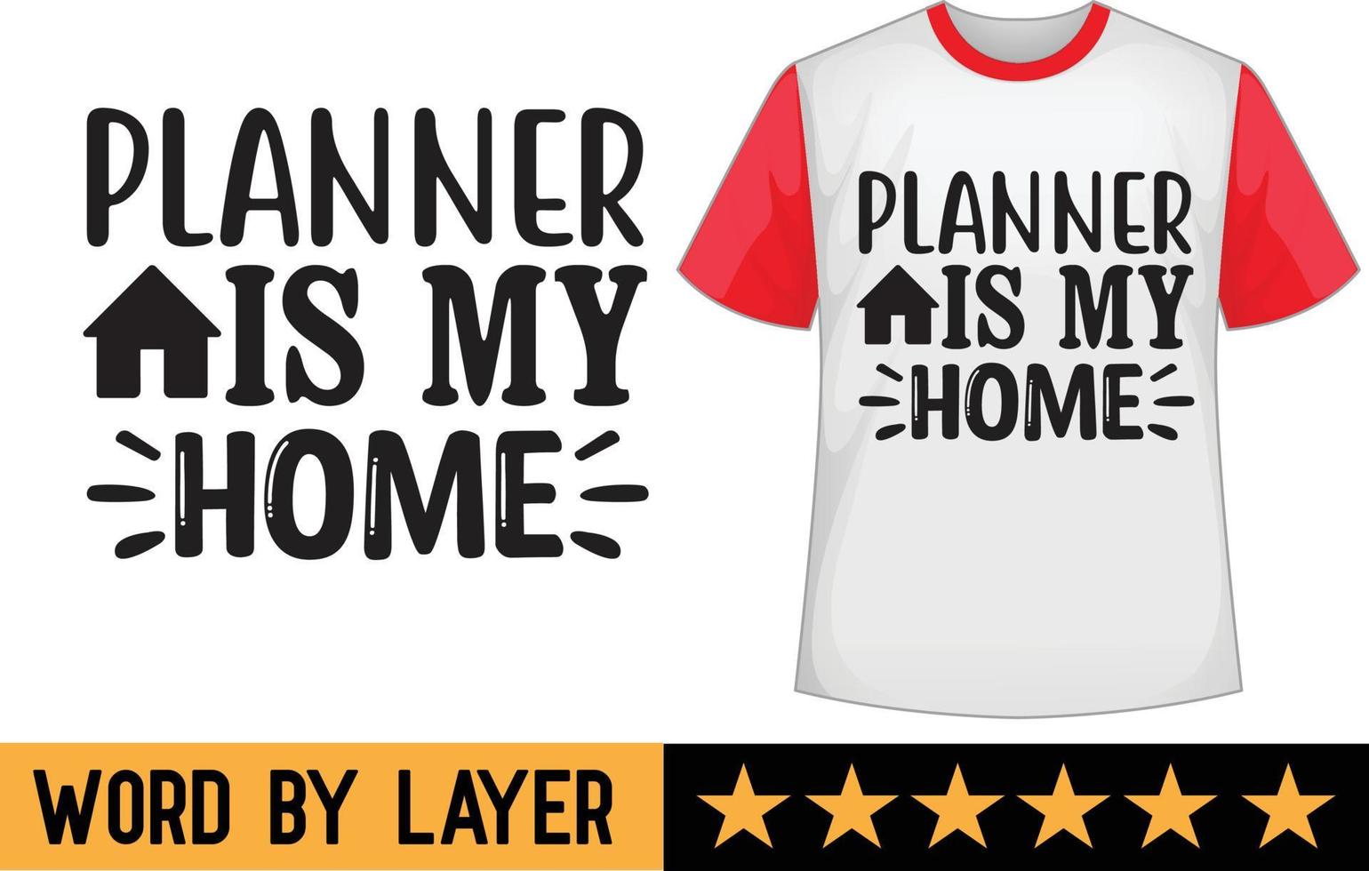Planner svg t shirt design vector