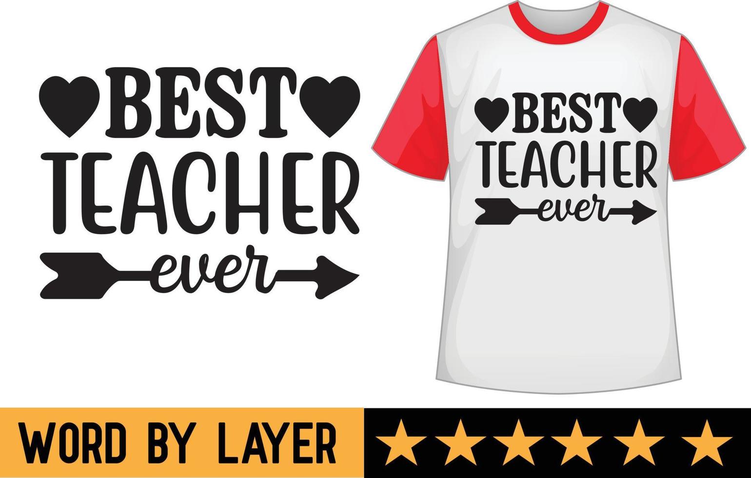 Teacher svg t shirt design vector