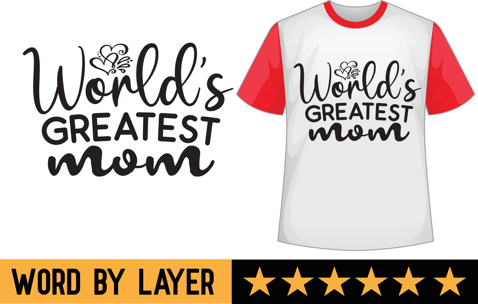 World's greatest mom svg t shirt design 20915564 Vector Art at Vecteezy