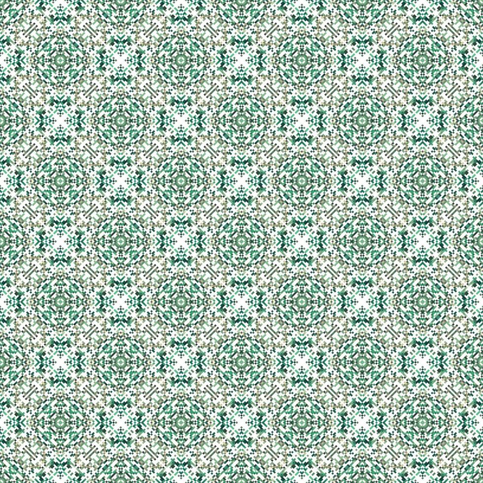 Decorative background made of small squares. The rich decoration of abstract patterns for construction of fabric or paper. vector