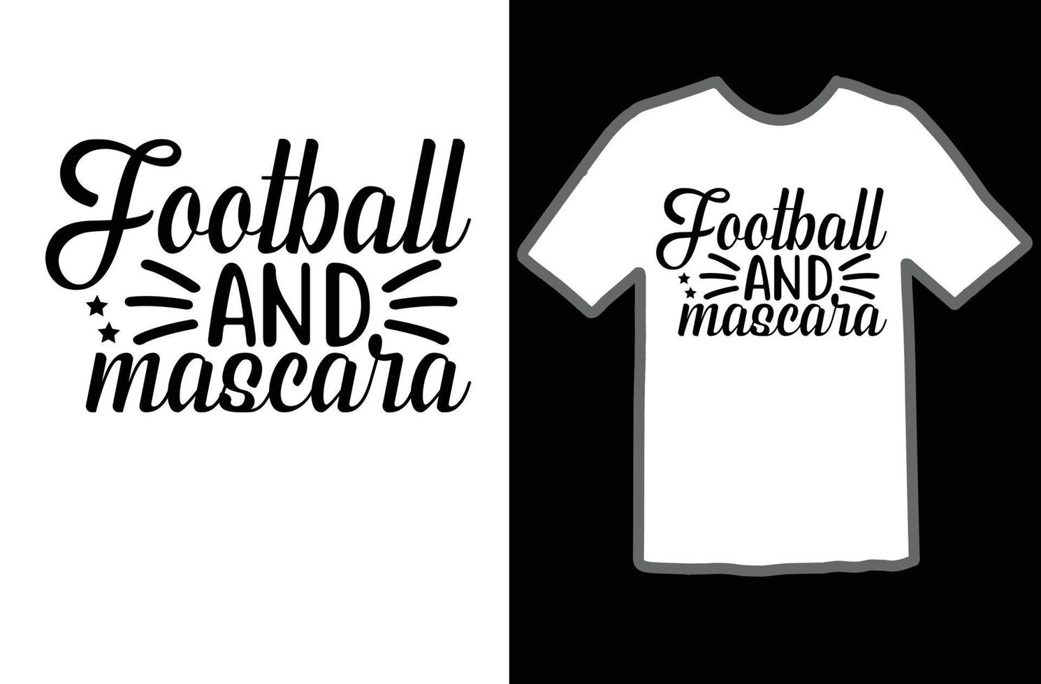 fútbol americano y máscara svg t camisa diseño vector