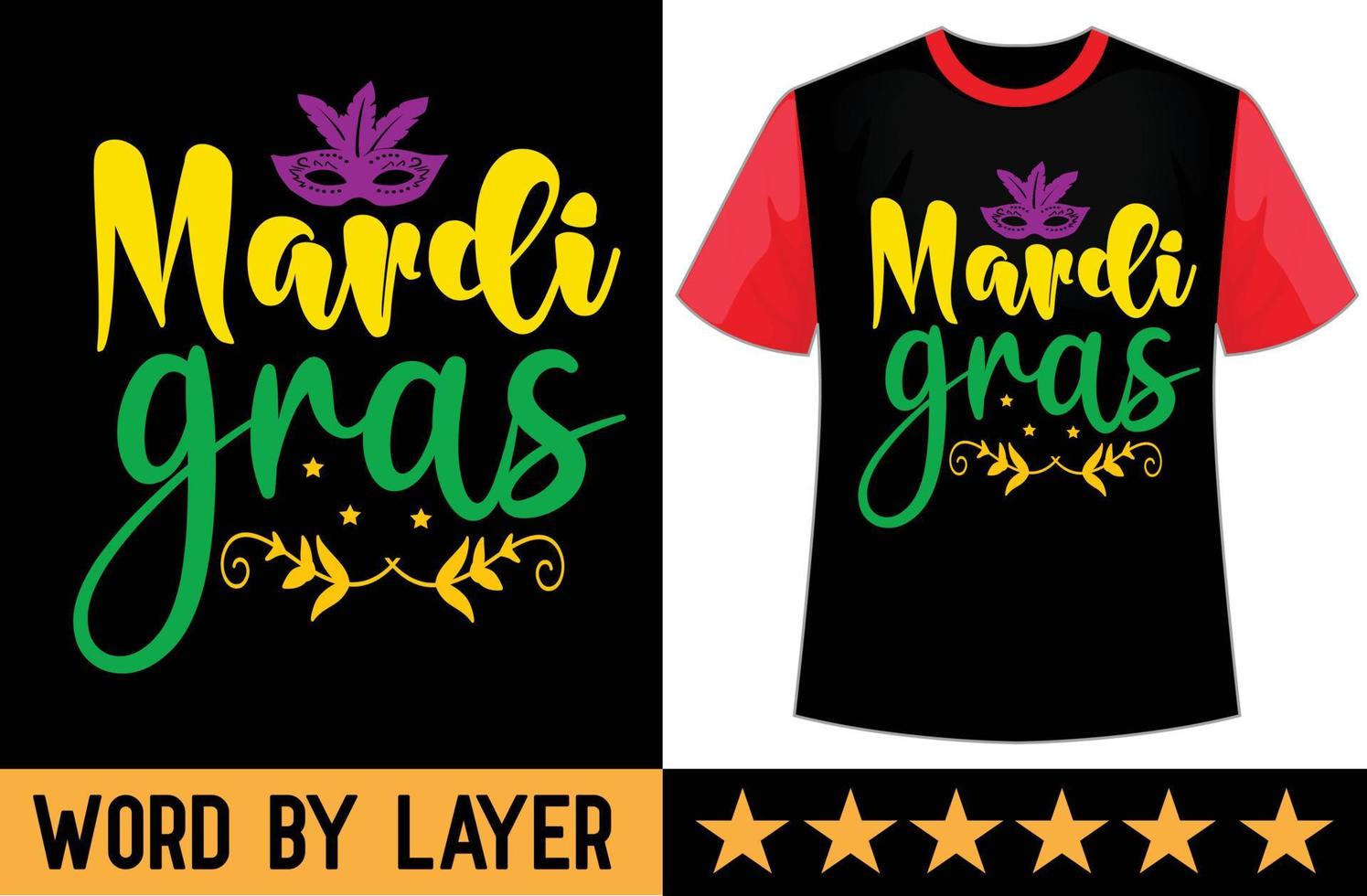 Mardi gras svg t shirt design vector