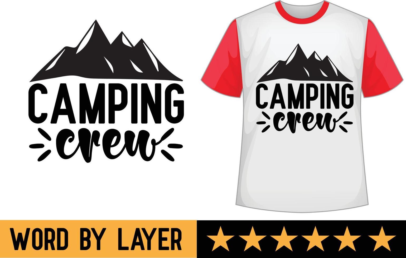 cámping personal svg t camisa diseño vector