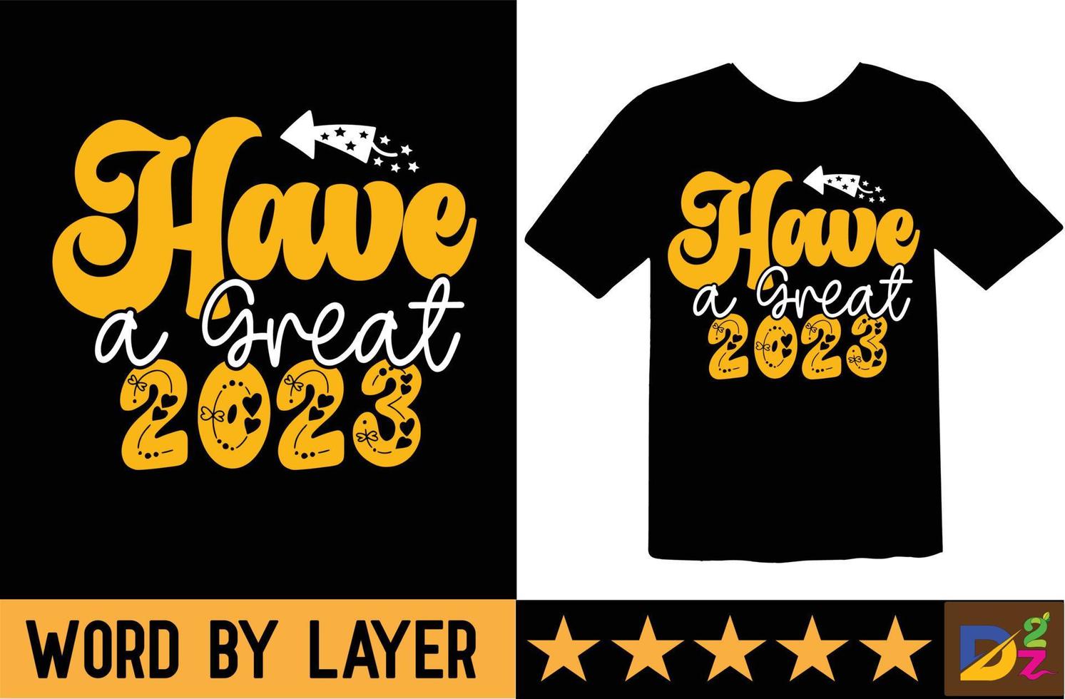 Happy new year svg t shirt design vector