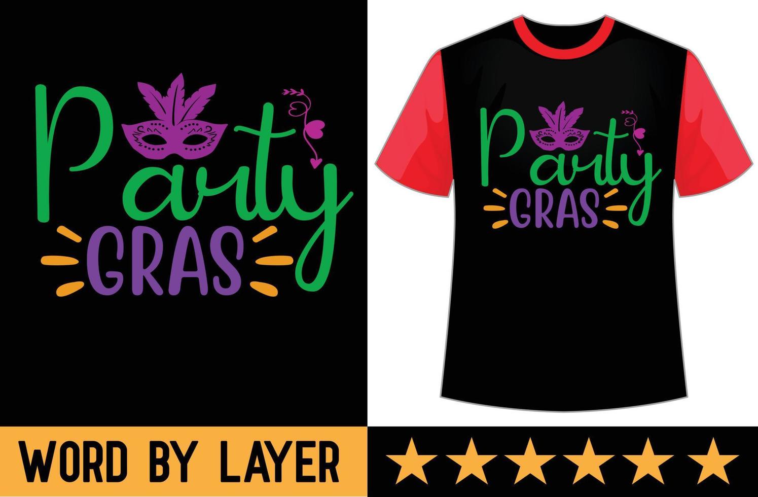 Party gras svg t shirt design vector