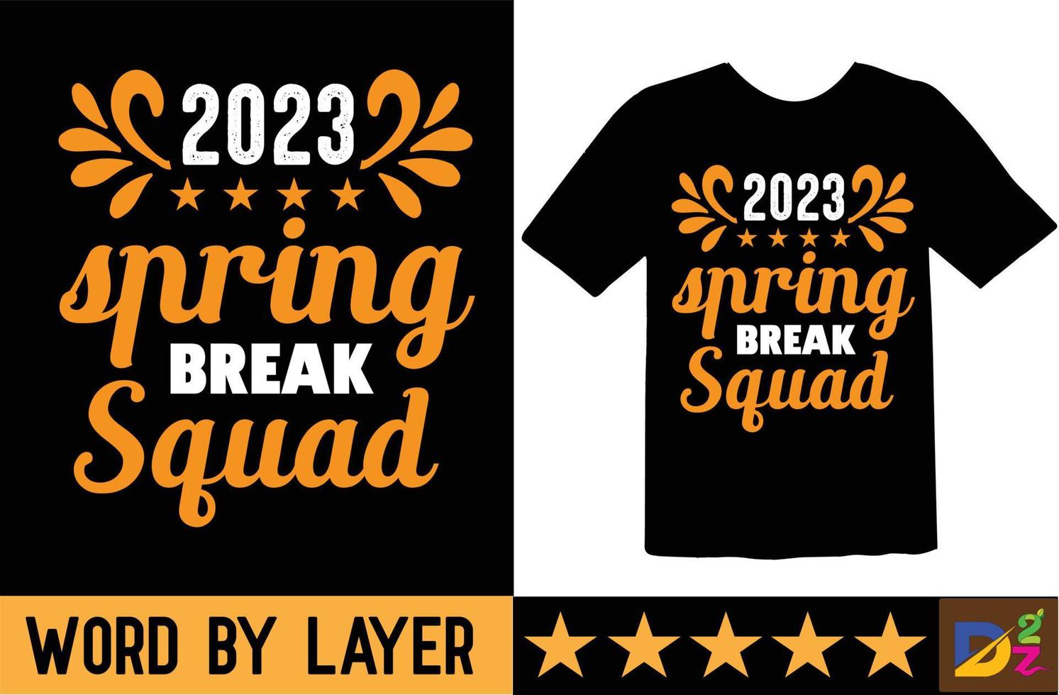 2023 primavera descanso equipo svg t camisa diseño vector