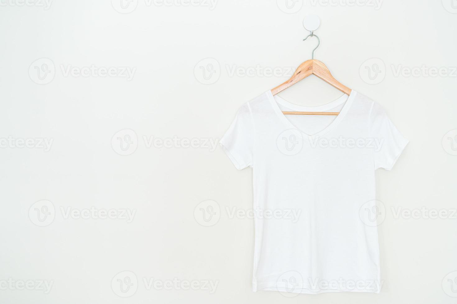 woman t-shirt hanging on wall photo