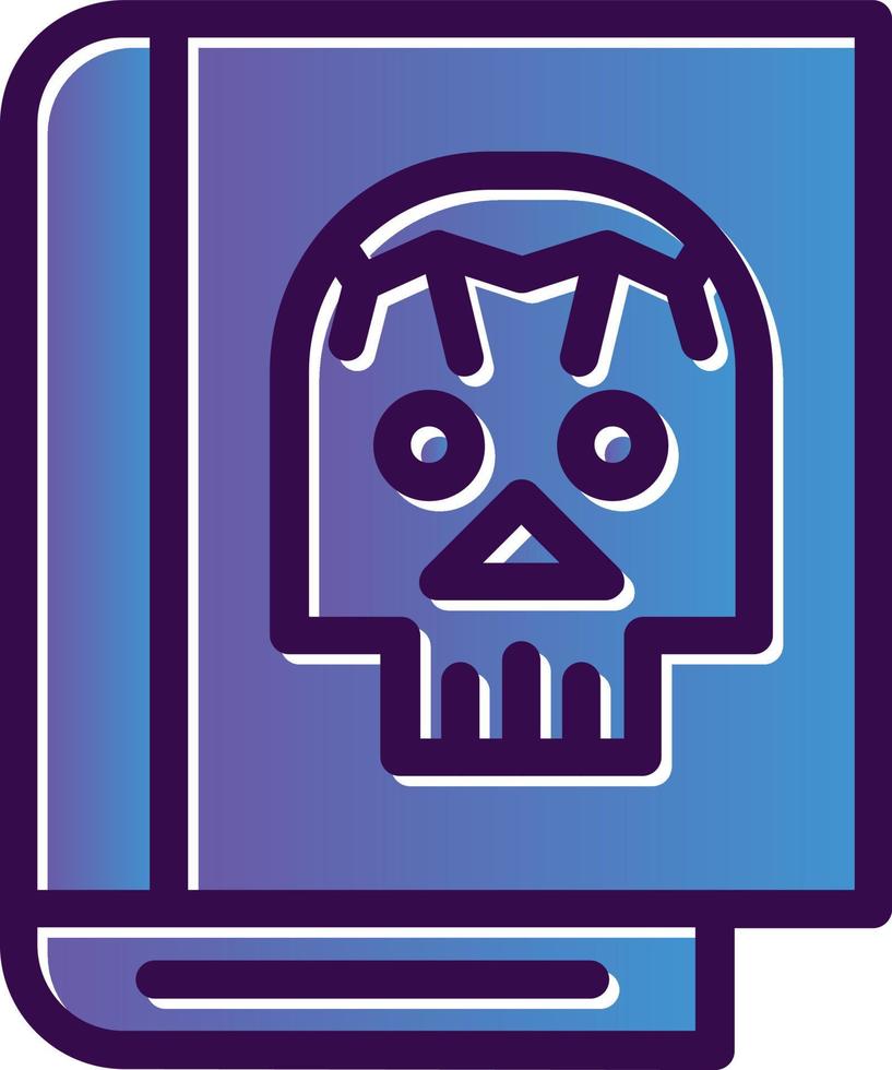 diseño de icono de vector muerto de libro