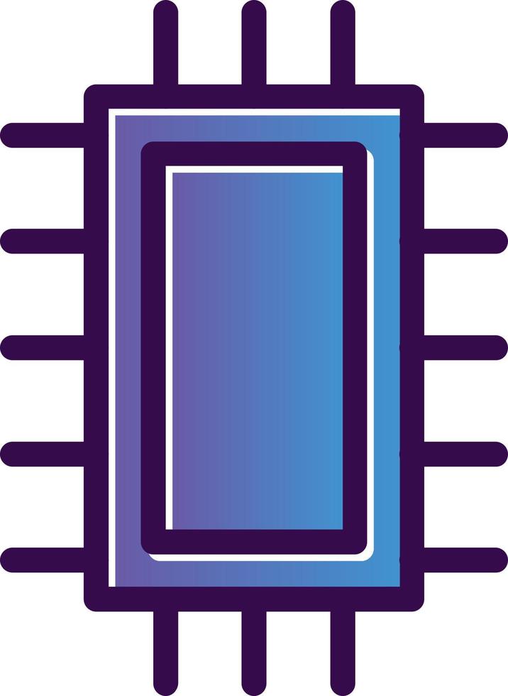 diseño de icono de vector de microchip