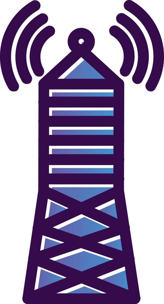 Broadcast Tower Vector Icon Design