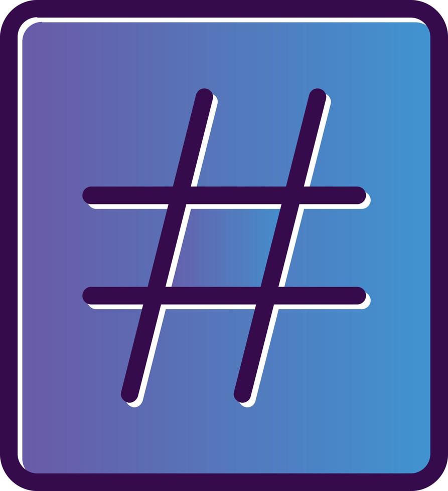 Hashtag Vector Icon Design