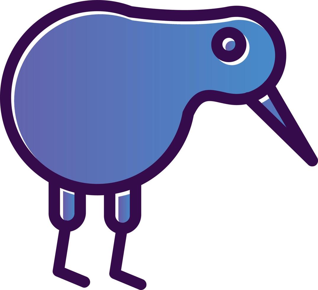 Kiwi Bird Vector Icon Design