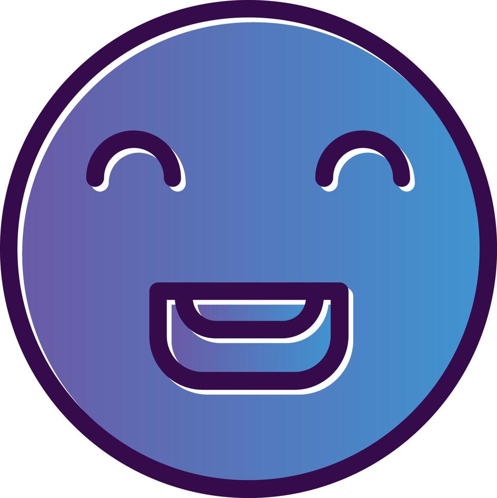 Laugh Beam Vector Icon Design