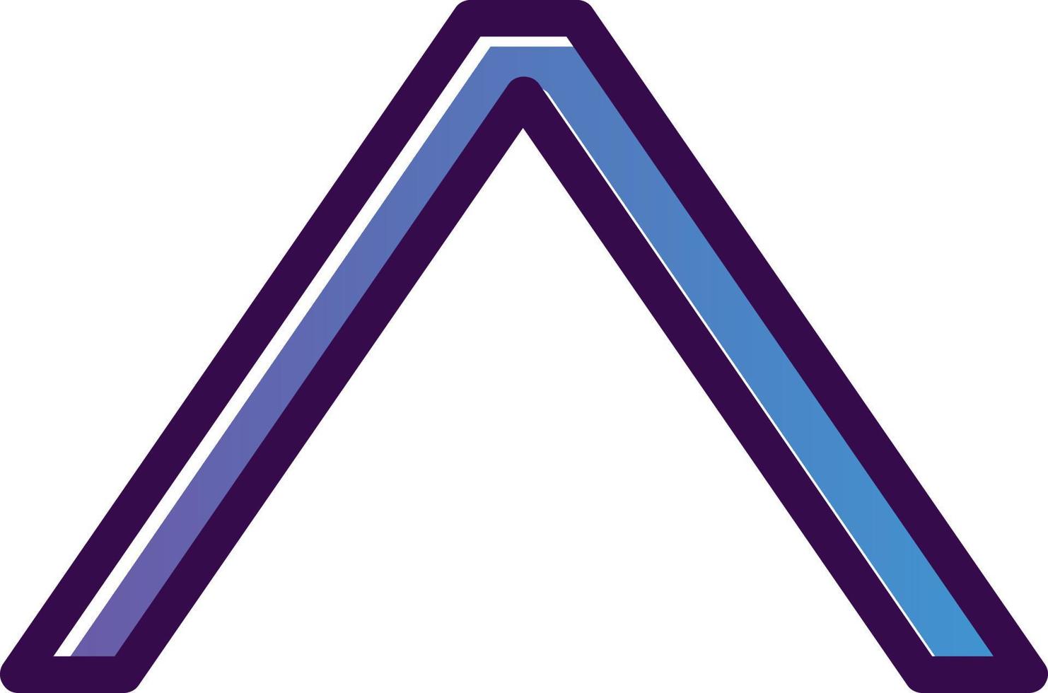 Angle Up Vector Icon Design