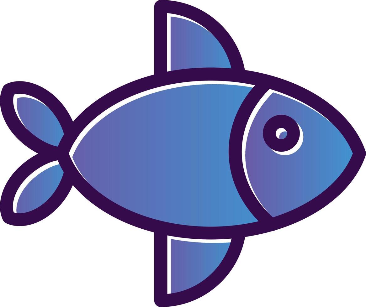 diseño de icono de vector de pescado