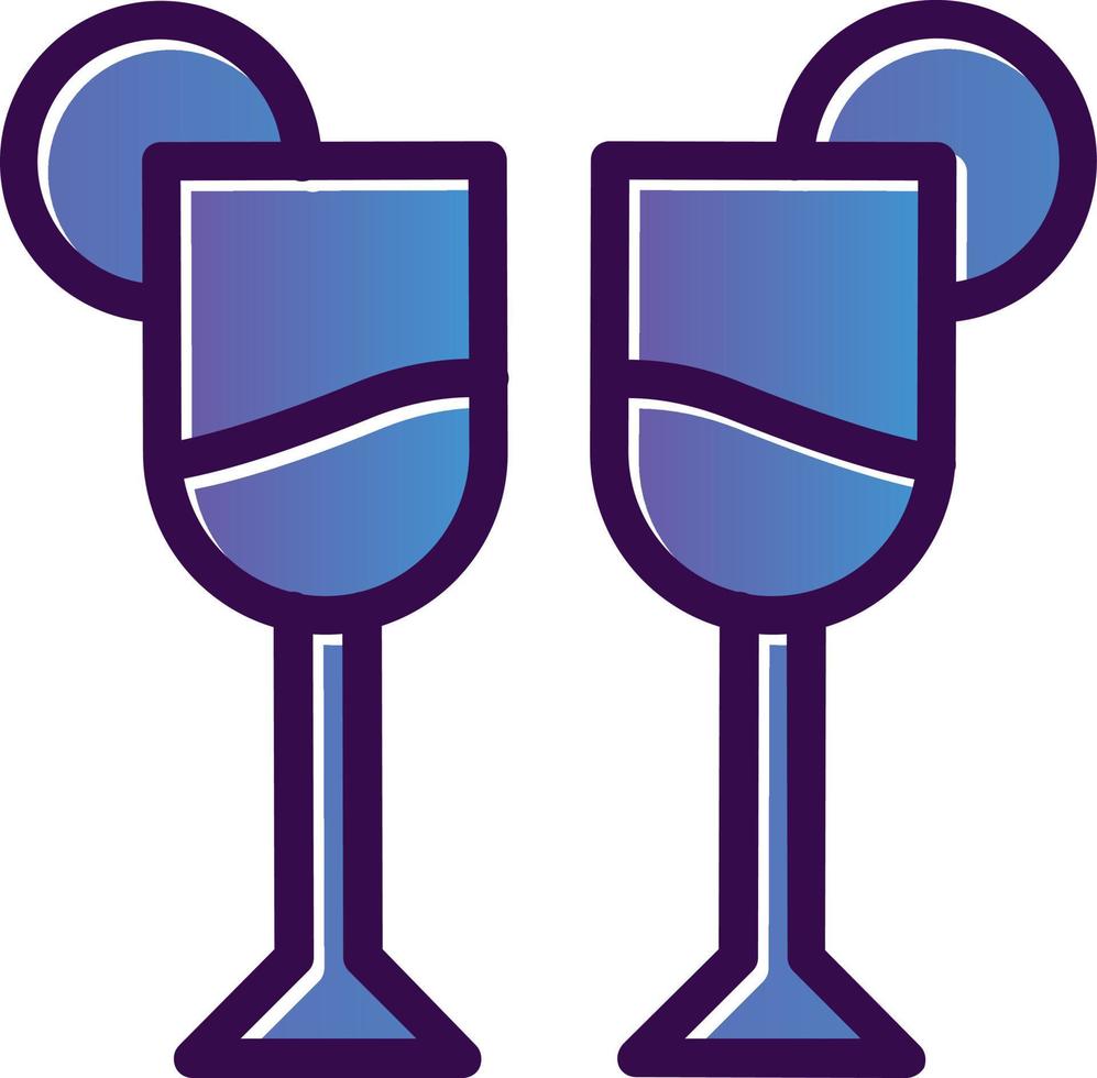 Glass Martini Alt Vector Icon Design