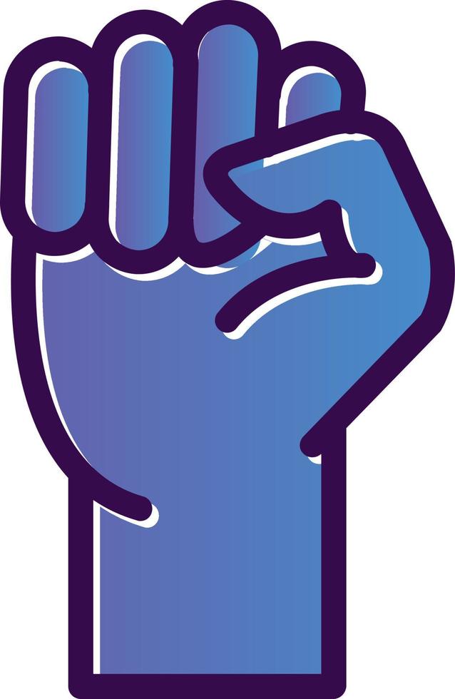 Fist Raised Vector Icon Design