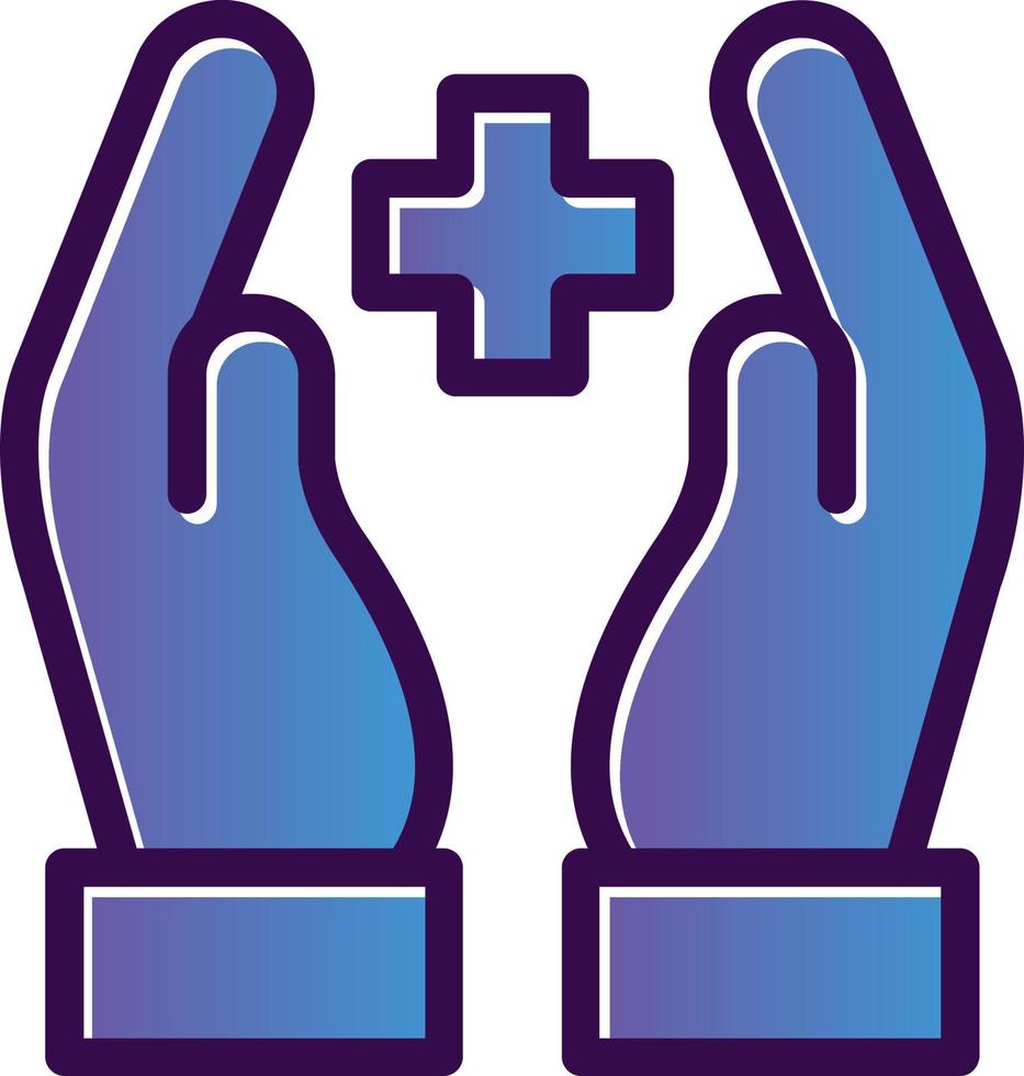 Hand Holding Medical Vector Icon Design