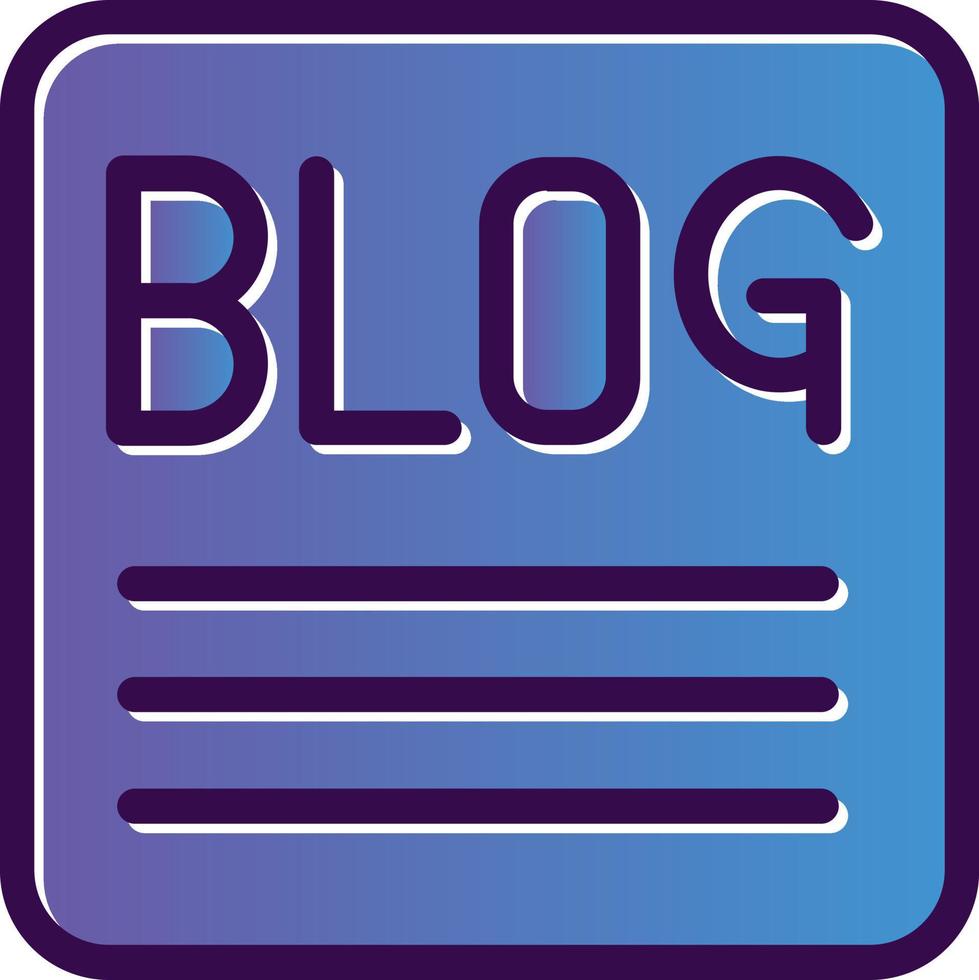 Blog Vector Icon Design