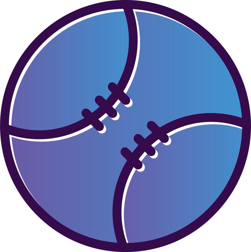 Baseball Ball Vector Icon Design