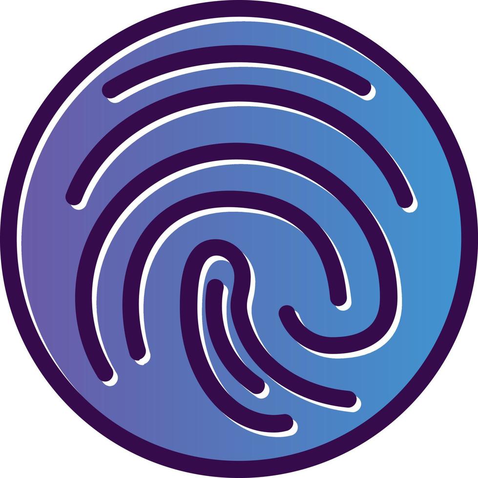 Fingerprint Vector Icon Design