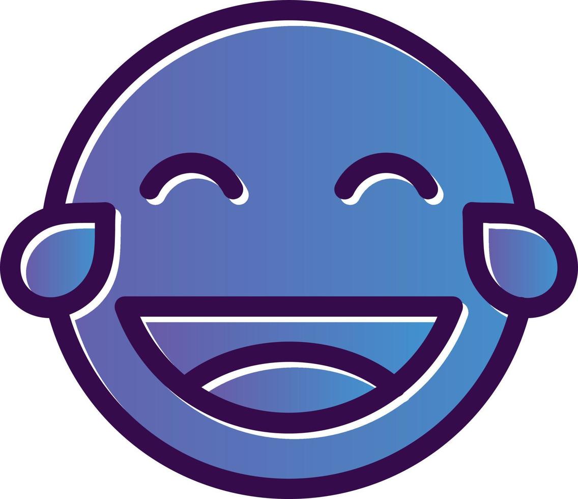 Grin Tongue Squint Vector Icon Design