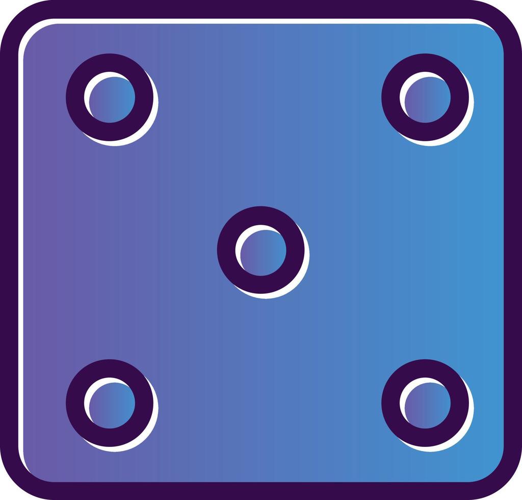 Dice Five Vector Icon Design