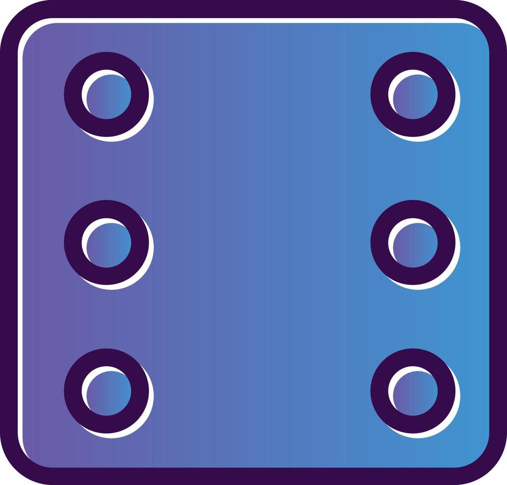 Dice Six Vector Icon Design