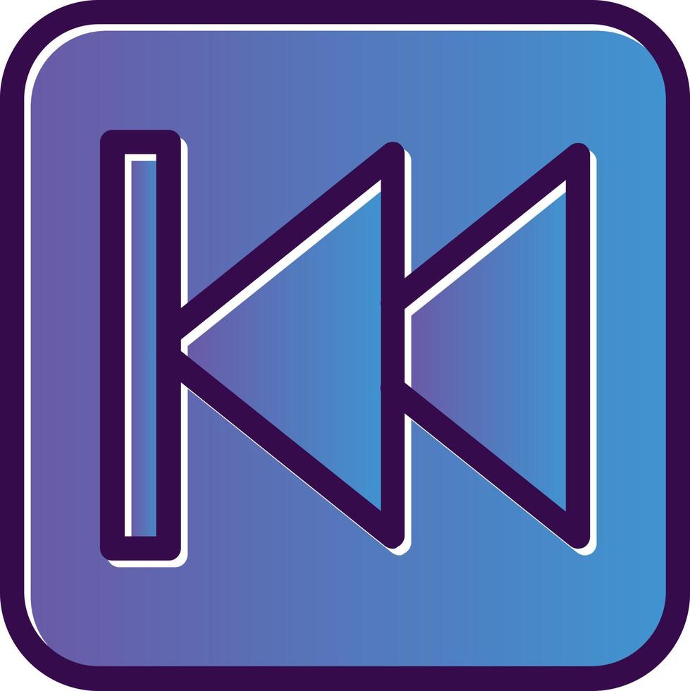Fast Backward Vector Icon Design