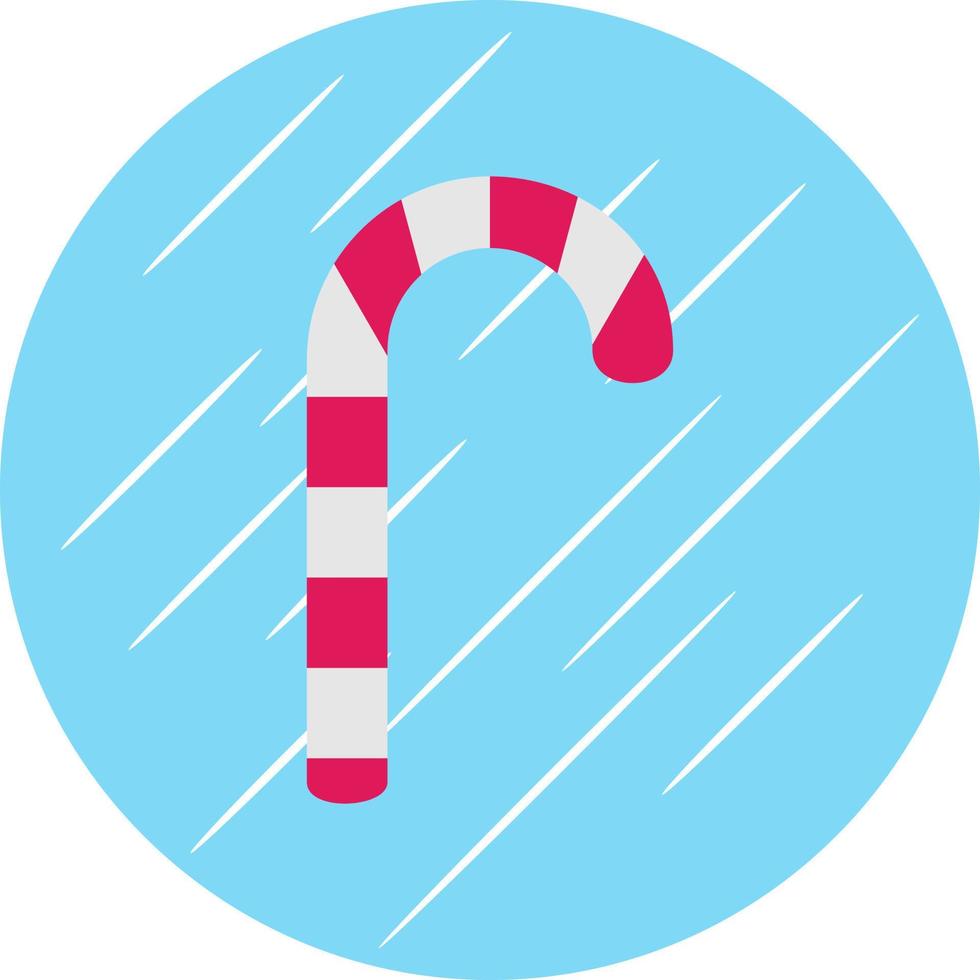 Candy Cane Vector Icon Design