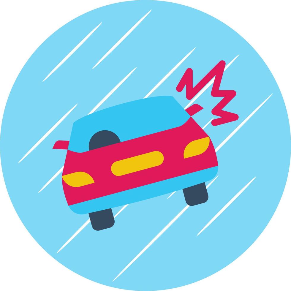 Car Crash Vector Icon Design