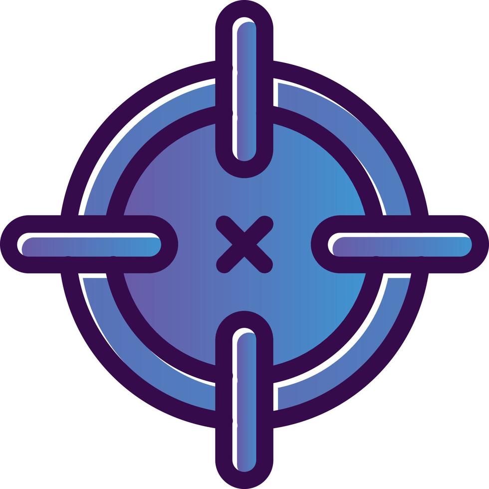Crosshairs Vector Icon Design
