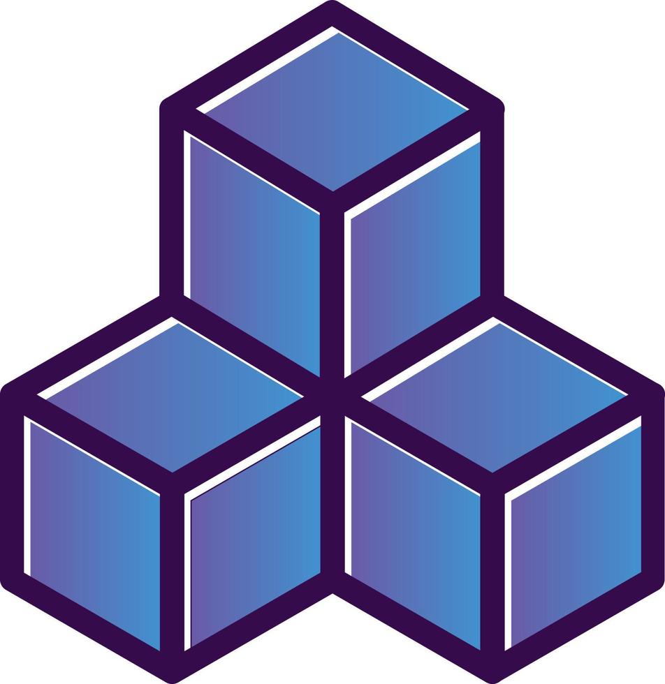 Cubes Vector Icon Design