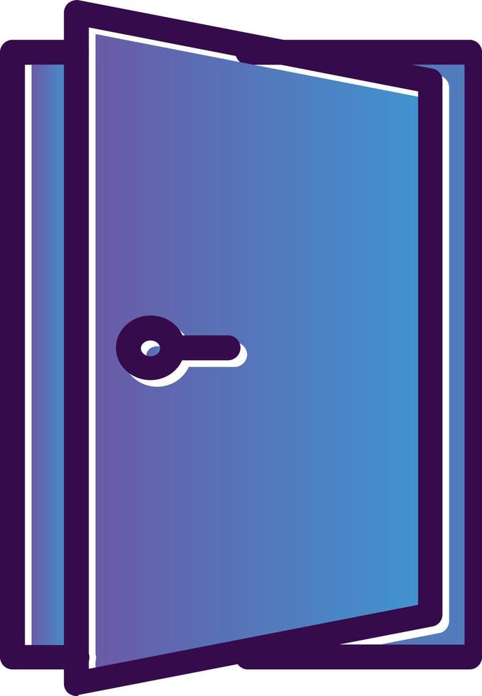 Door Open Vector Icon Design