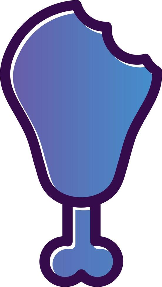 Drumstick Bite Vector Icon Design
