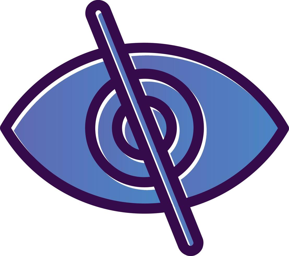 Eye Slash Vector Icon Design