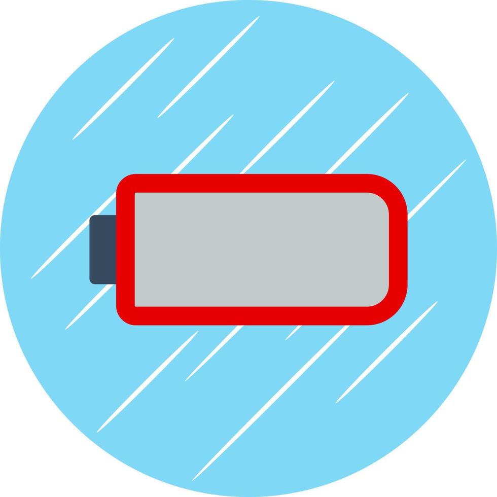 Battery Empty Vector Icon Design