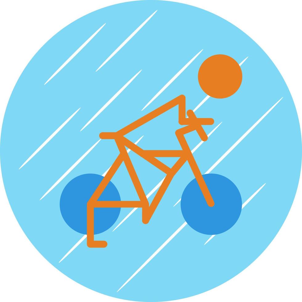 Biking Vector Icon Design