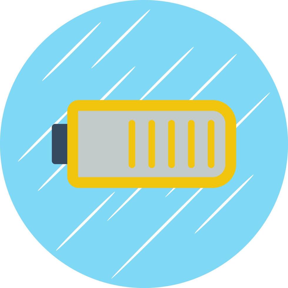 Battery Three Quarters Vector Icon Design