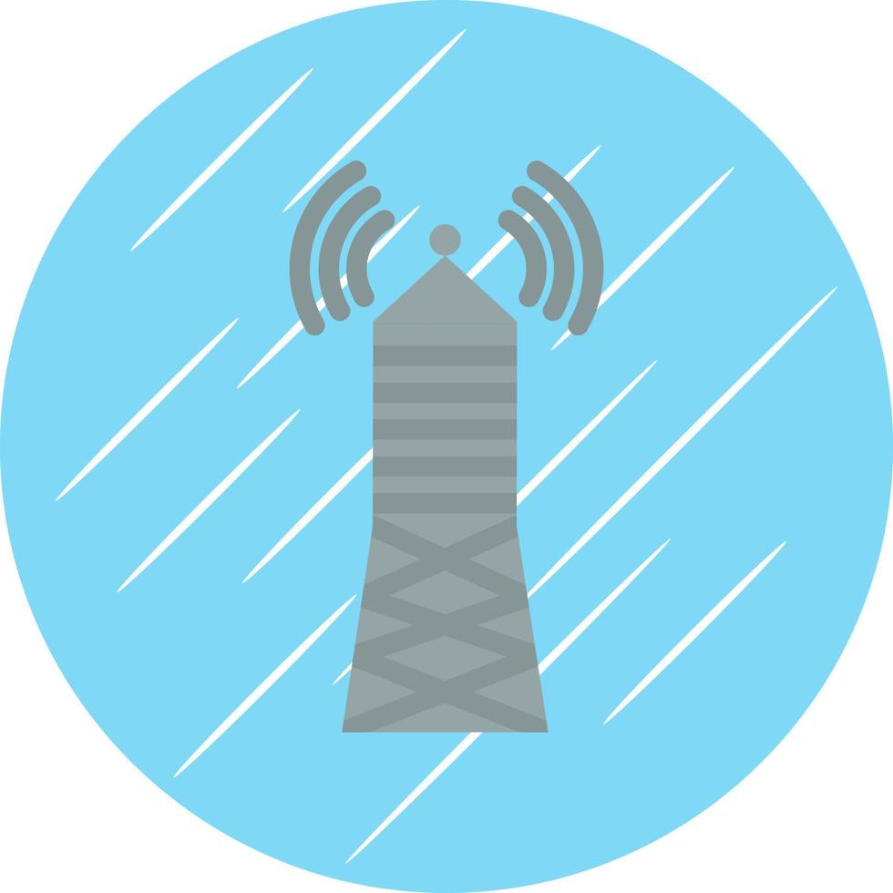 Broadcast Tower Vector Icon Design