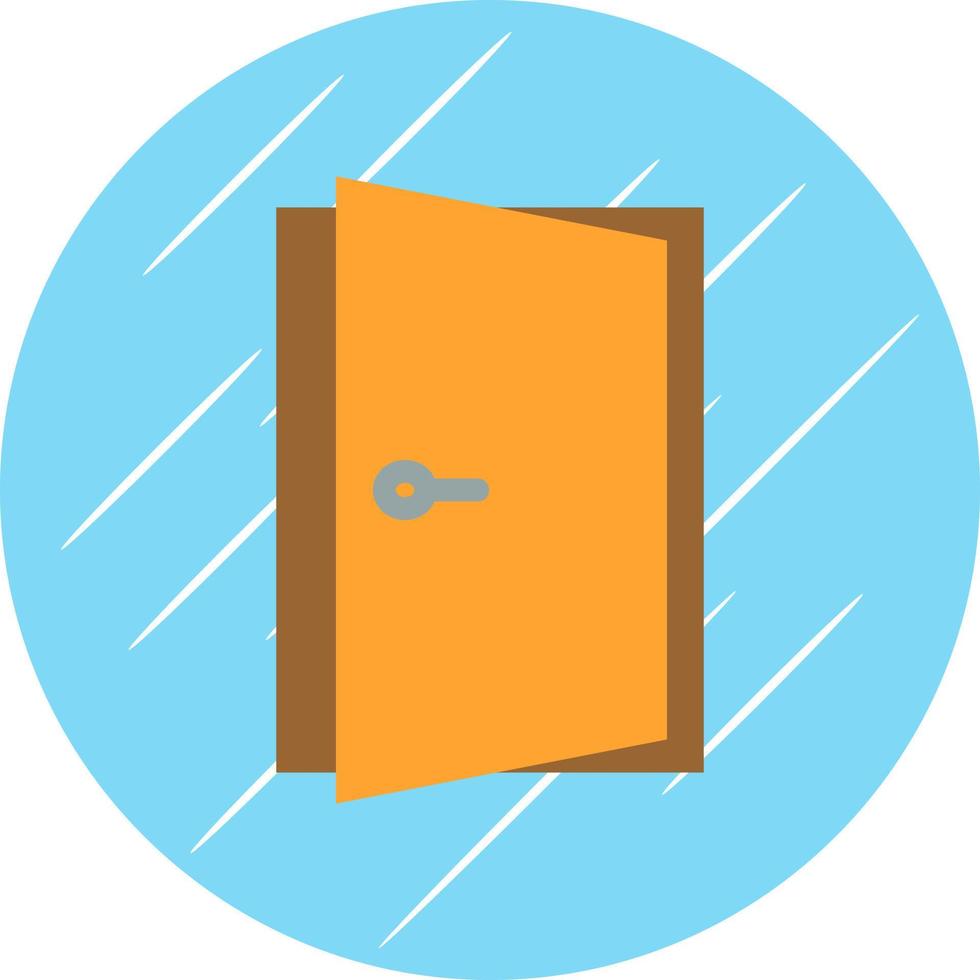 Door Open Vector Icon Design