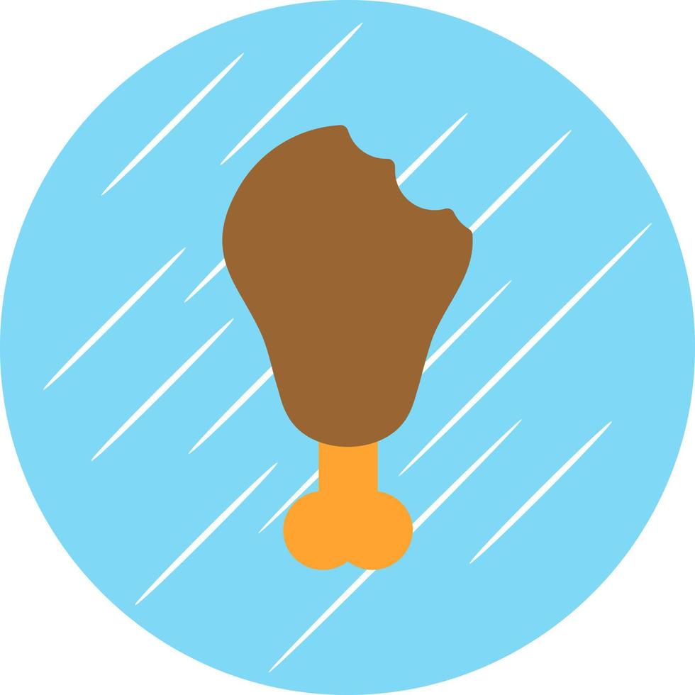 Drumstick Bite Vector Icon Design