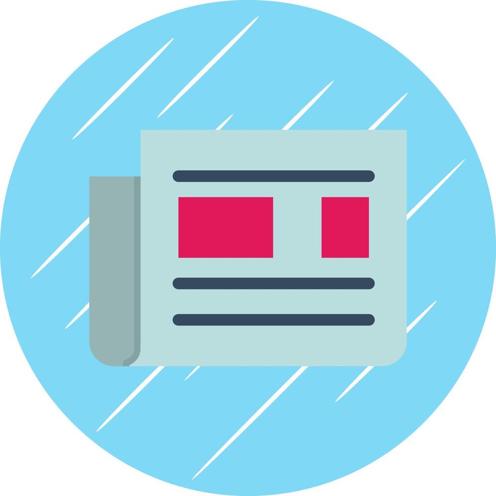 Newspaper Vector Icon Design