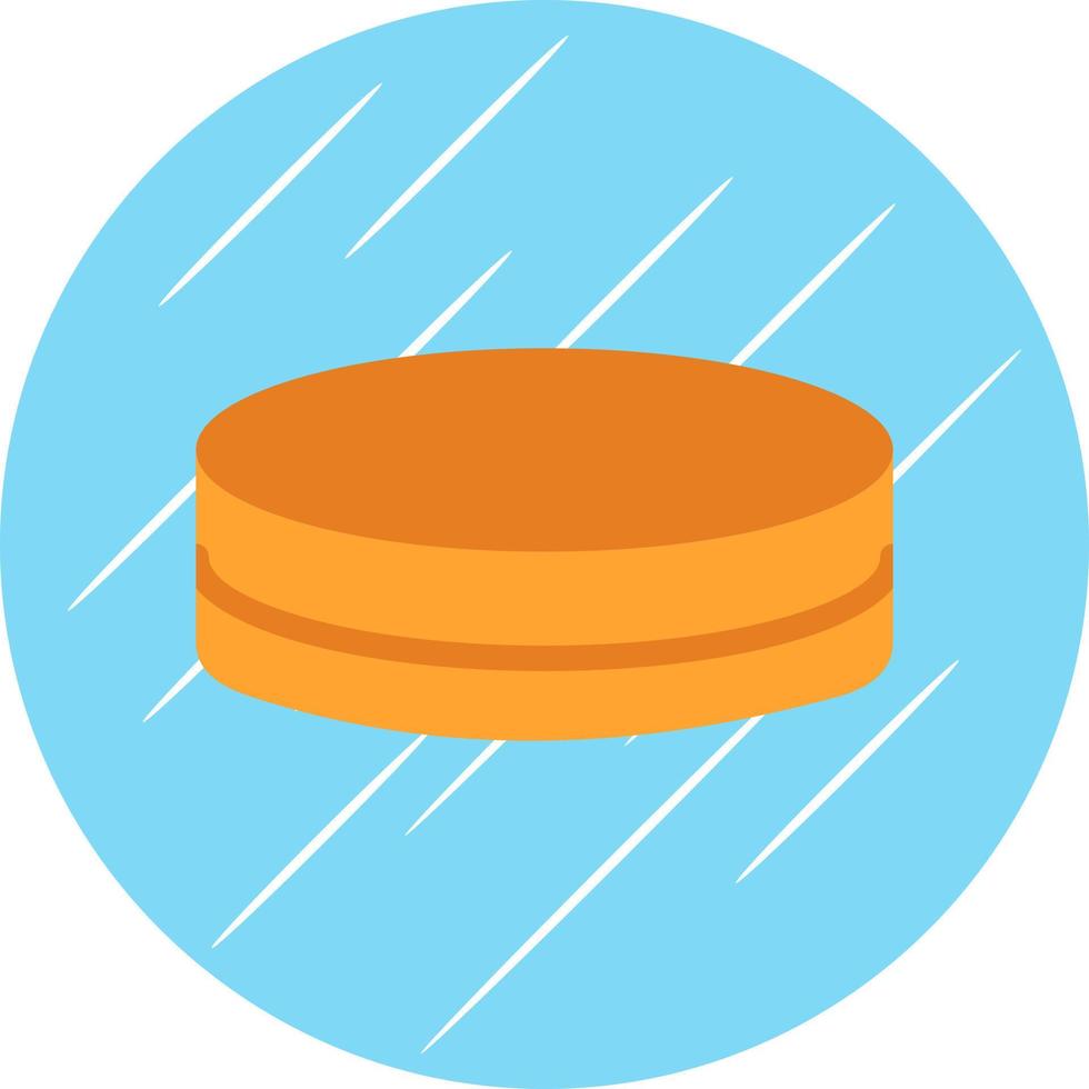 Hockey Puck Vector Icon Design