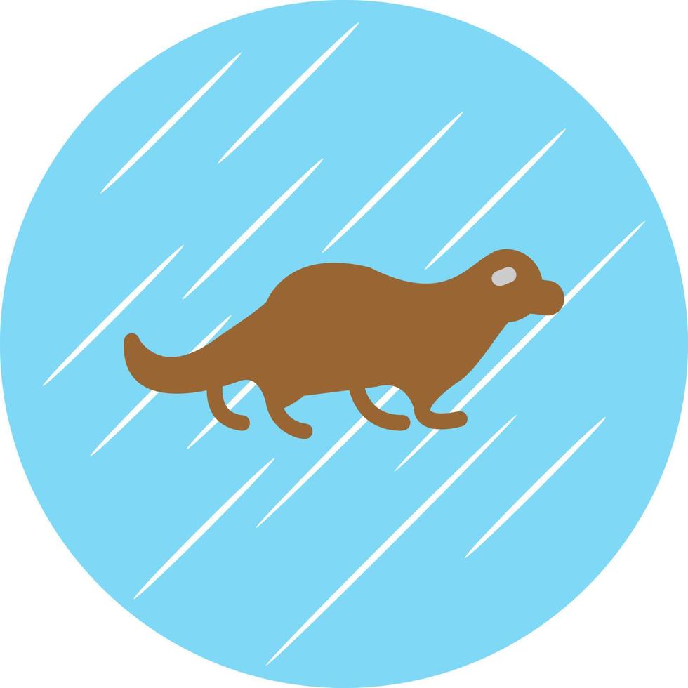 Otter Vector Icon Design