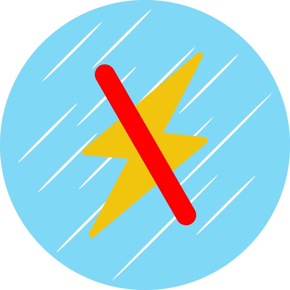 Zap Off Vector Icon Design