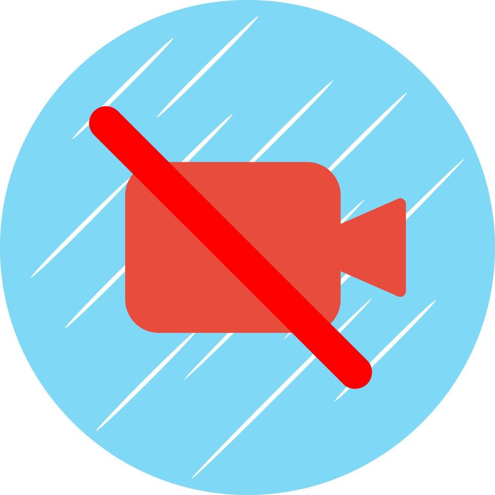 Video Off Vector Icon Design