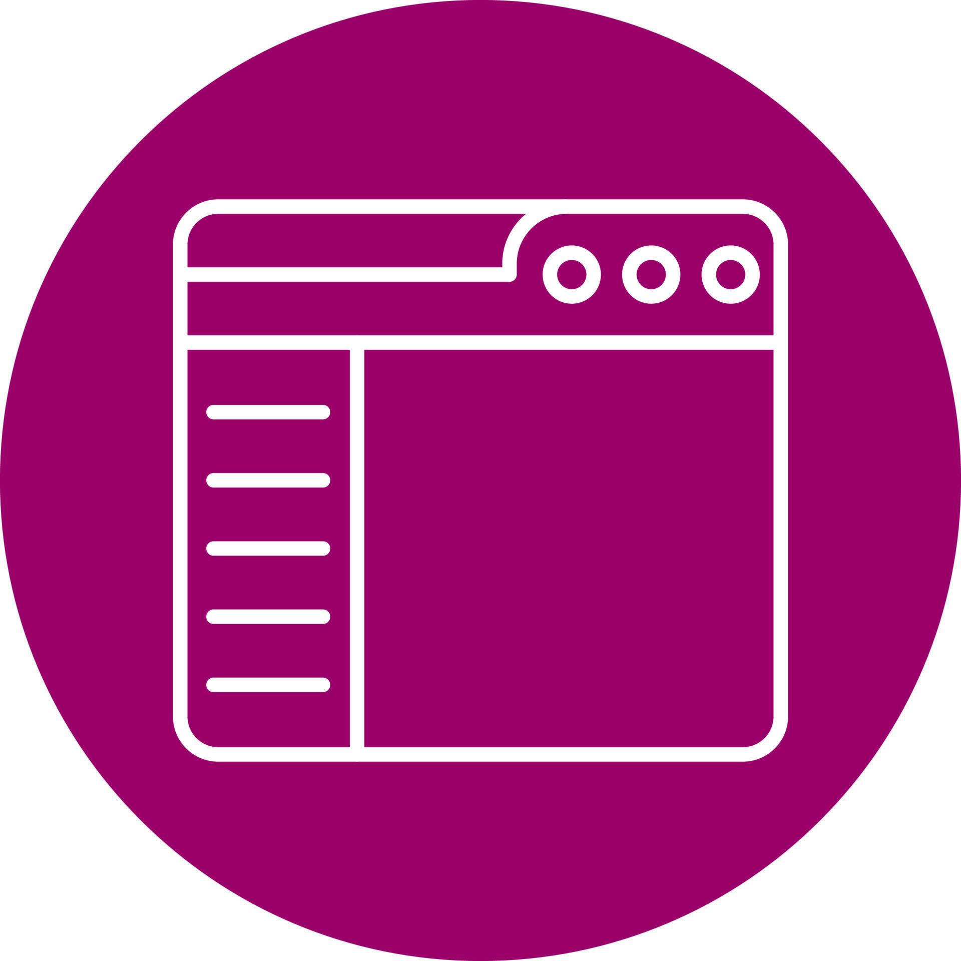  Sidebar Vector Icon 20917265 Vector Art at Vecteezy