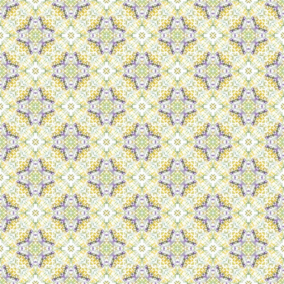 Decorative background made of small squares. The rich decoration of abstract patterns for construction of fabric or paper. vector